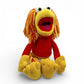 Vintage 1980s plush. Red. 16" Plush. Front view.