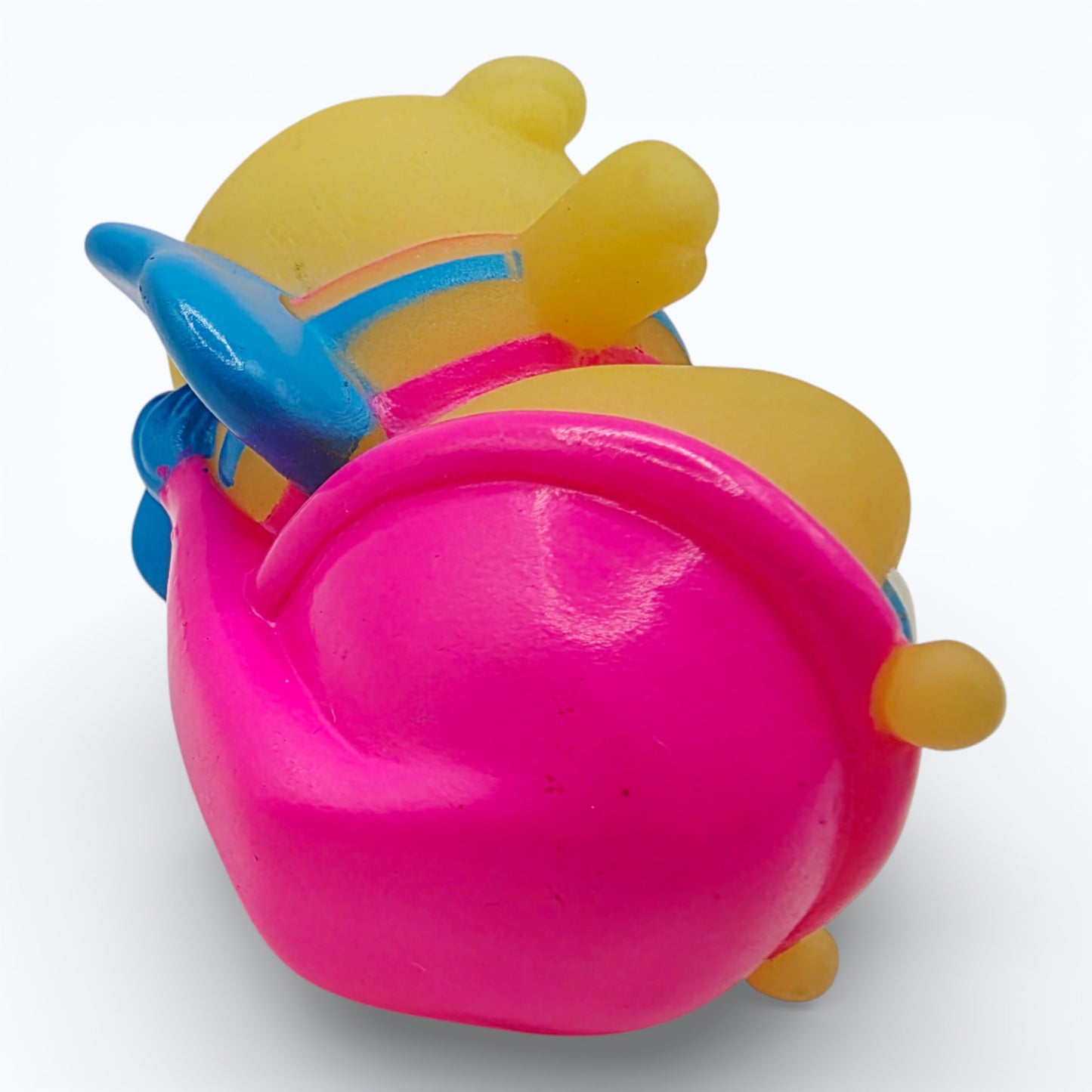 Vintage 1980s mini pvc figure. Glo Bug. 3". Top view.