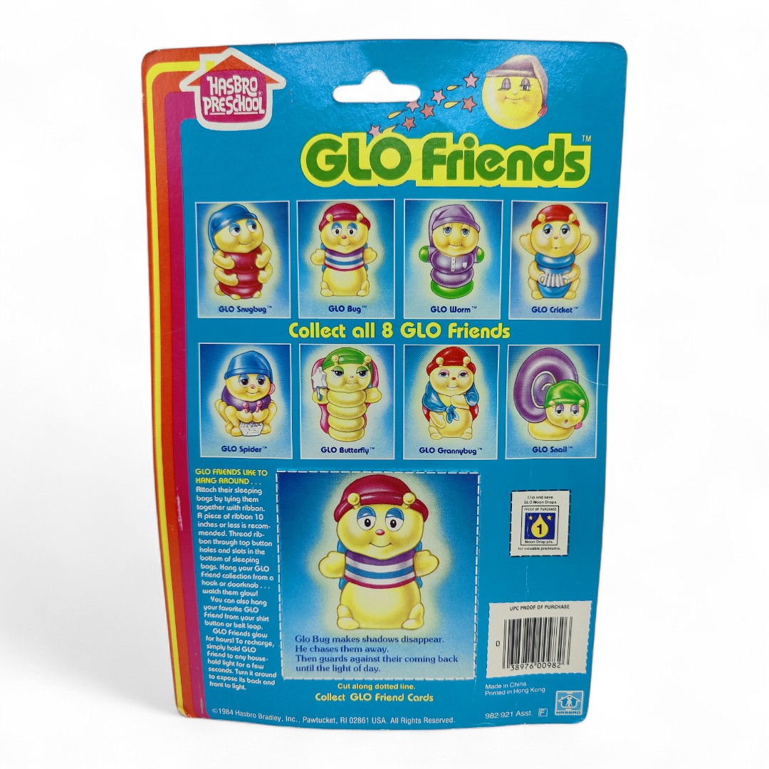 Vintage 1980s small toy. Glo Bug. Back view.