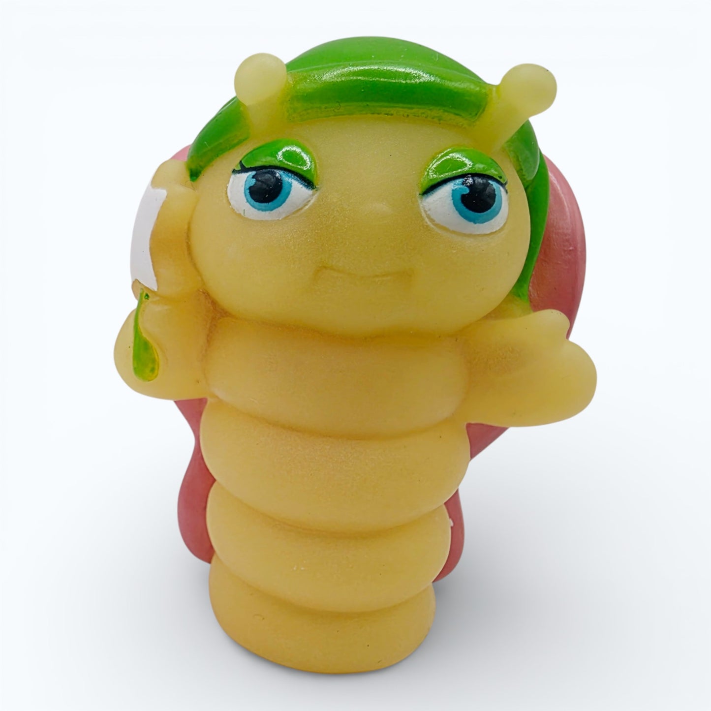 Vintage 1980s mini pvc figure. Glo Butterfly. 3". Front view.