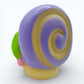 Vintage 1980s mini pvc figure. Glo Snail. 3". Back view.