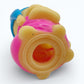 Vintage 1980s mini pvc figure. Glo Snugbug. 3". Bottom view.