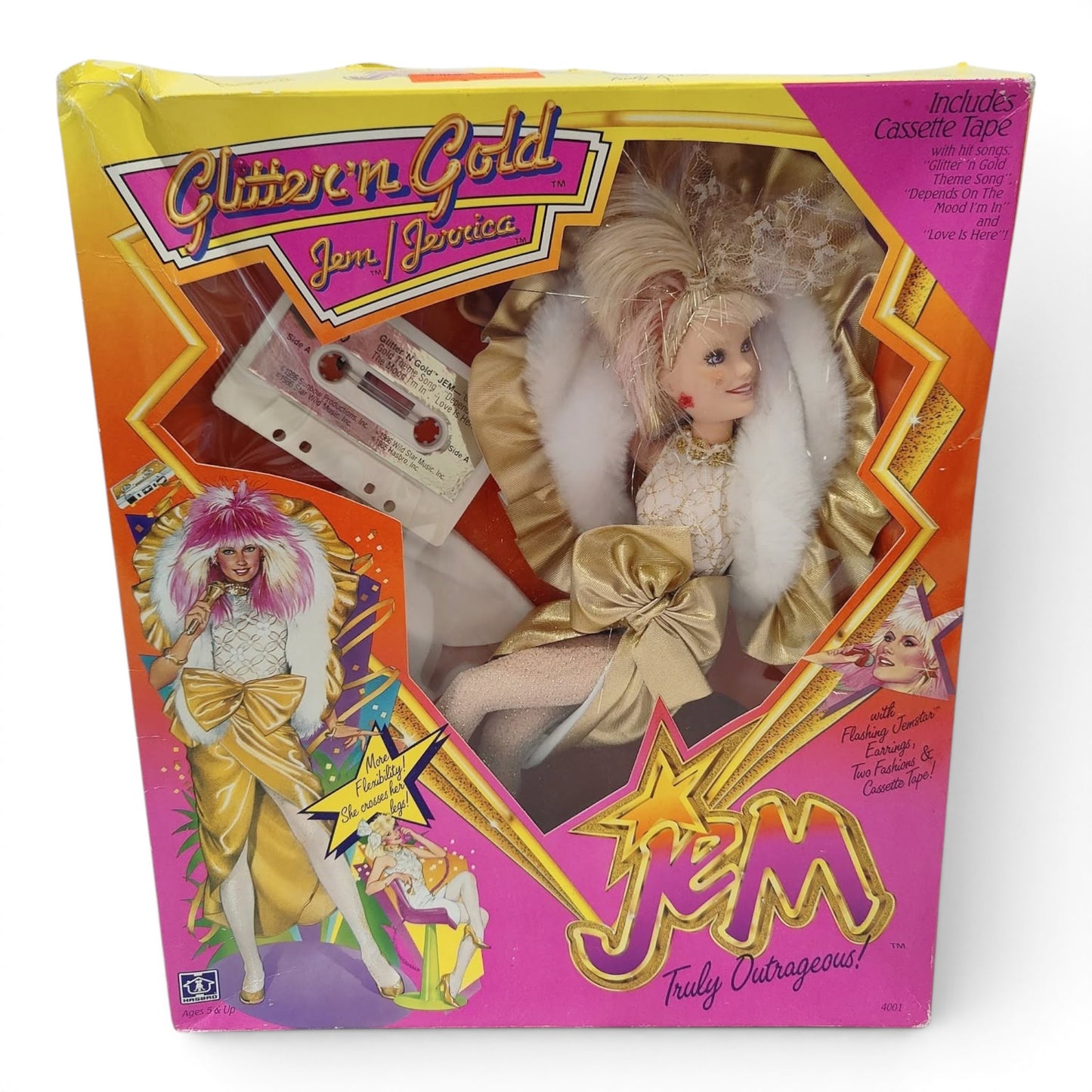 1986 – Jem & the Holograms – Glitter 'n Gold  – Jem / Jerrica – NRFB