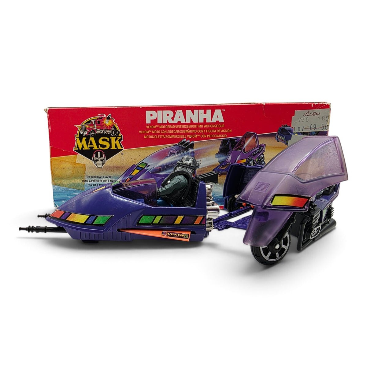 1986 M.A.S.K. Piranha Sly Rax Front view