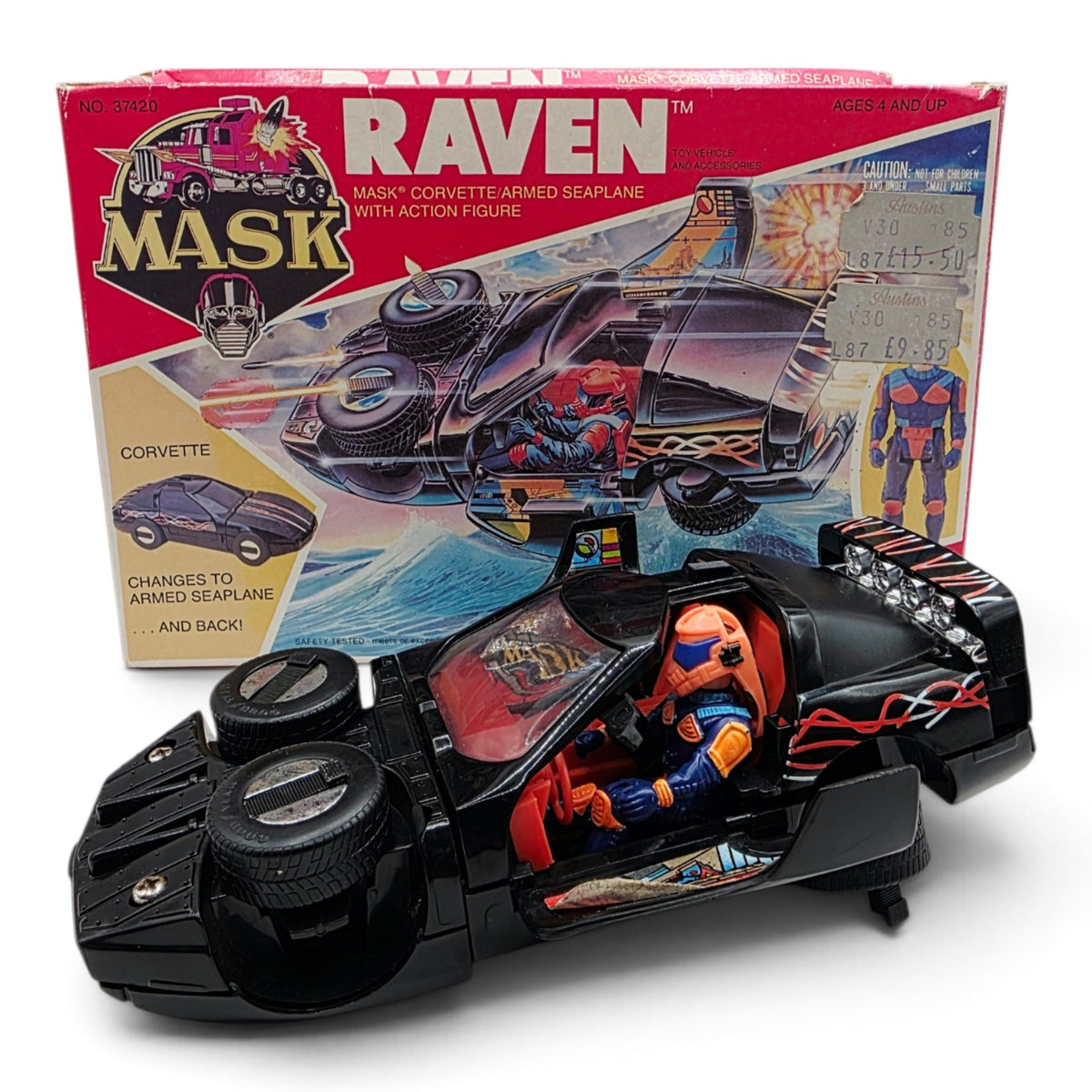 1986 M.A.S.K. Raven Calhoun Burns Front view