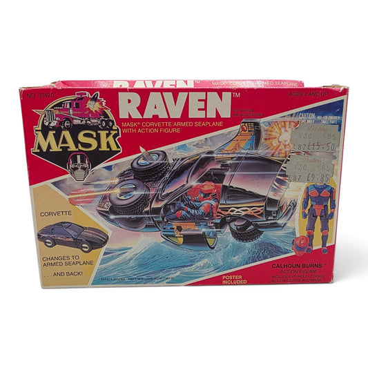 1986 M.A.S.K. Raven Calhoun Burns Back view