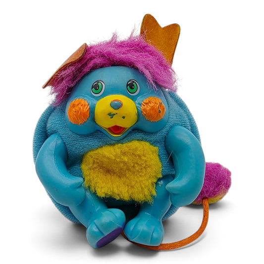 1986 Popples Party Pocket Popple (Teal & Magenta) Front view