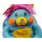 1986 Popples Party Pocket Popple (Teal & Magenta) Face view