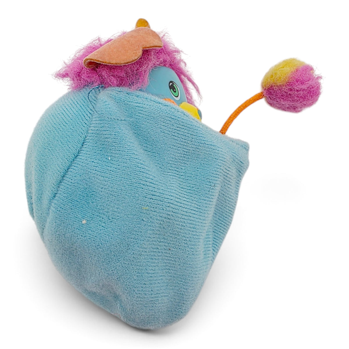 1986 Popples Party Pocket Popple (Teal & Magenta) Top view