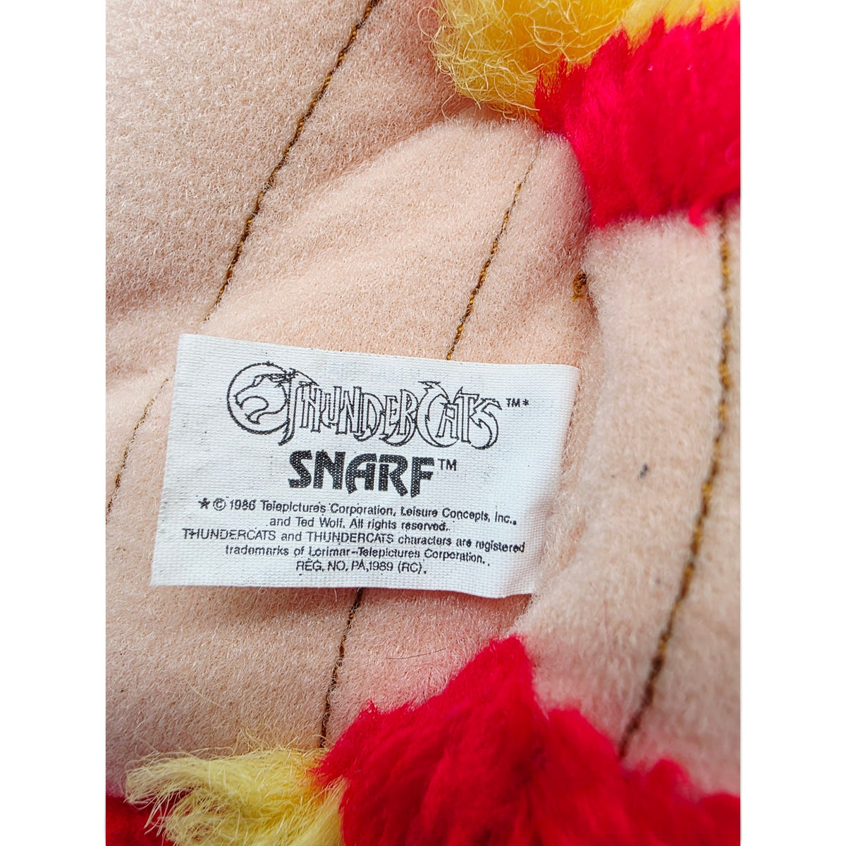 1986 Thundercats Snarf Top view