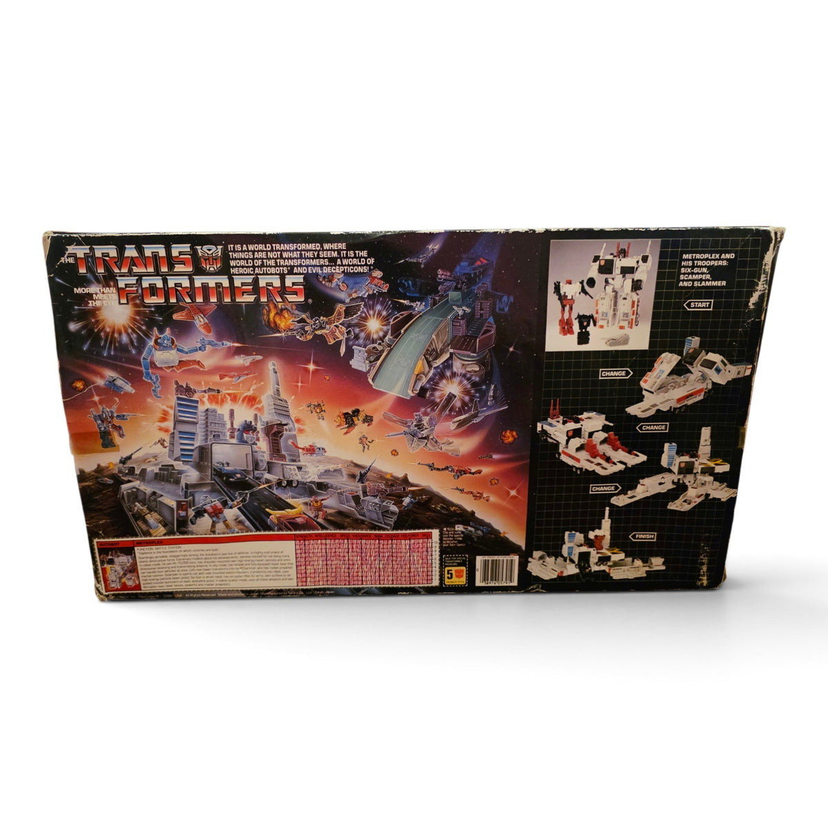 1986 Transformers Autobot City / Battle Station Metroplex Back view