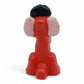 Vintage 1980s mini pvc figure. Fuzzle. 2" Mini Figure. Back view.