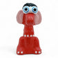 Vintage 1980s mini pvc figure. Fuzzle. 2" Mini Figure. Face view.