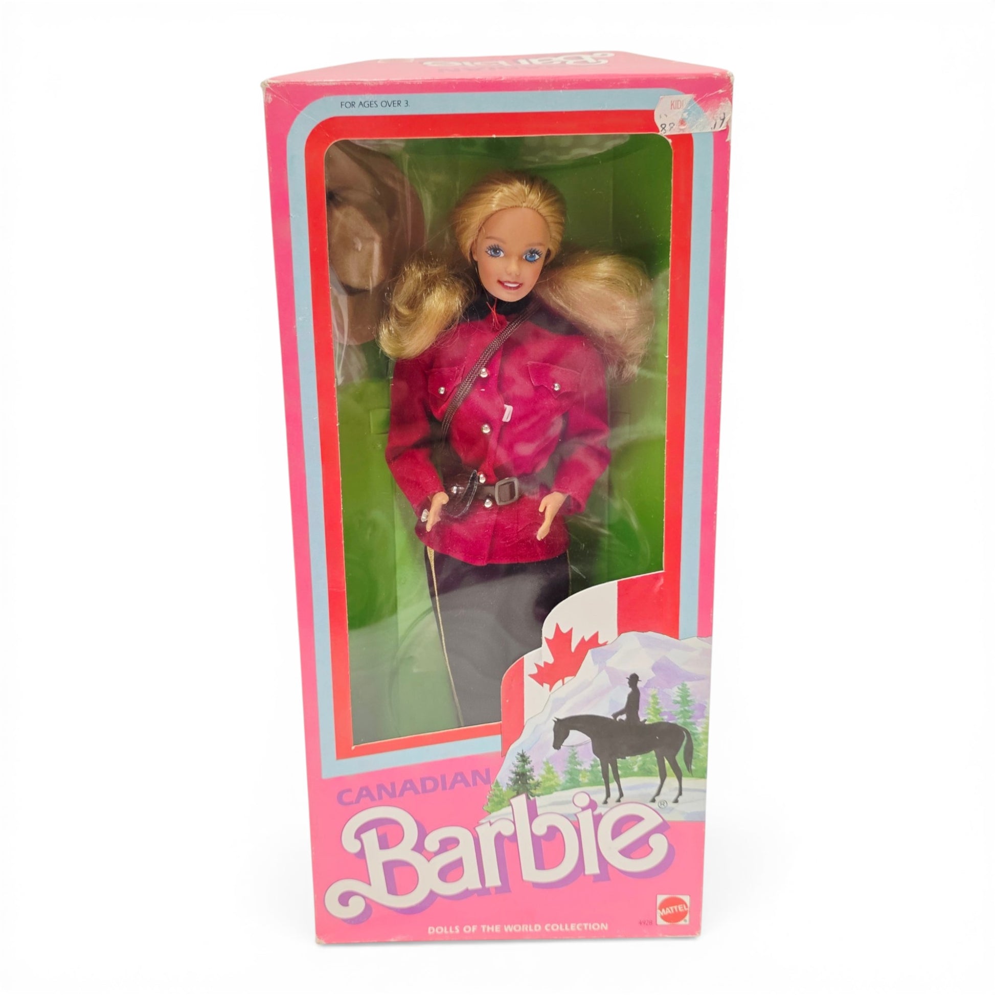 1987 Barbie Dolls of the World Canadian Barbie doll — Front view