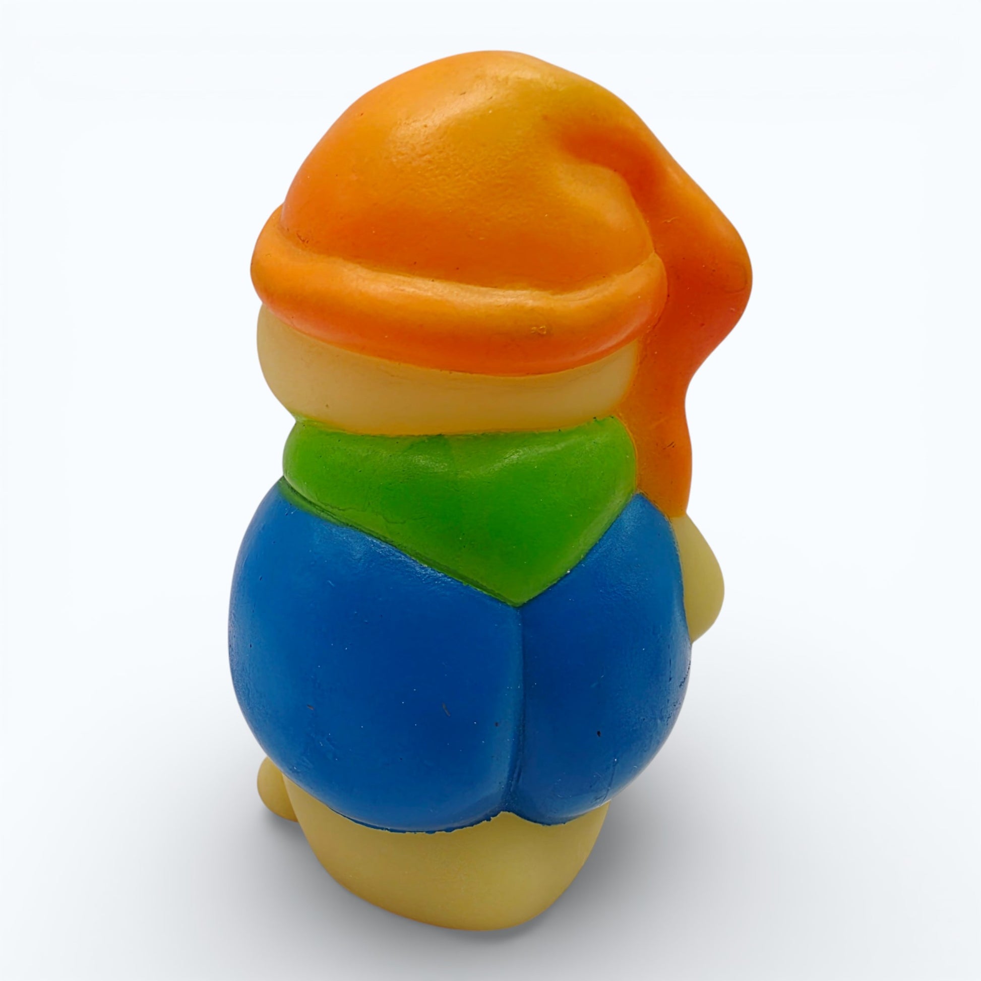Vintage 1980s mini pvc figure. Glo Bookbug. 3". Back view.