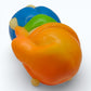 Vintage 1980s mini pvc figure. Glo Bookbug. 3". Top view.
