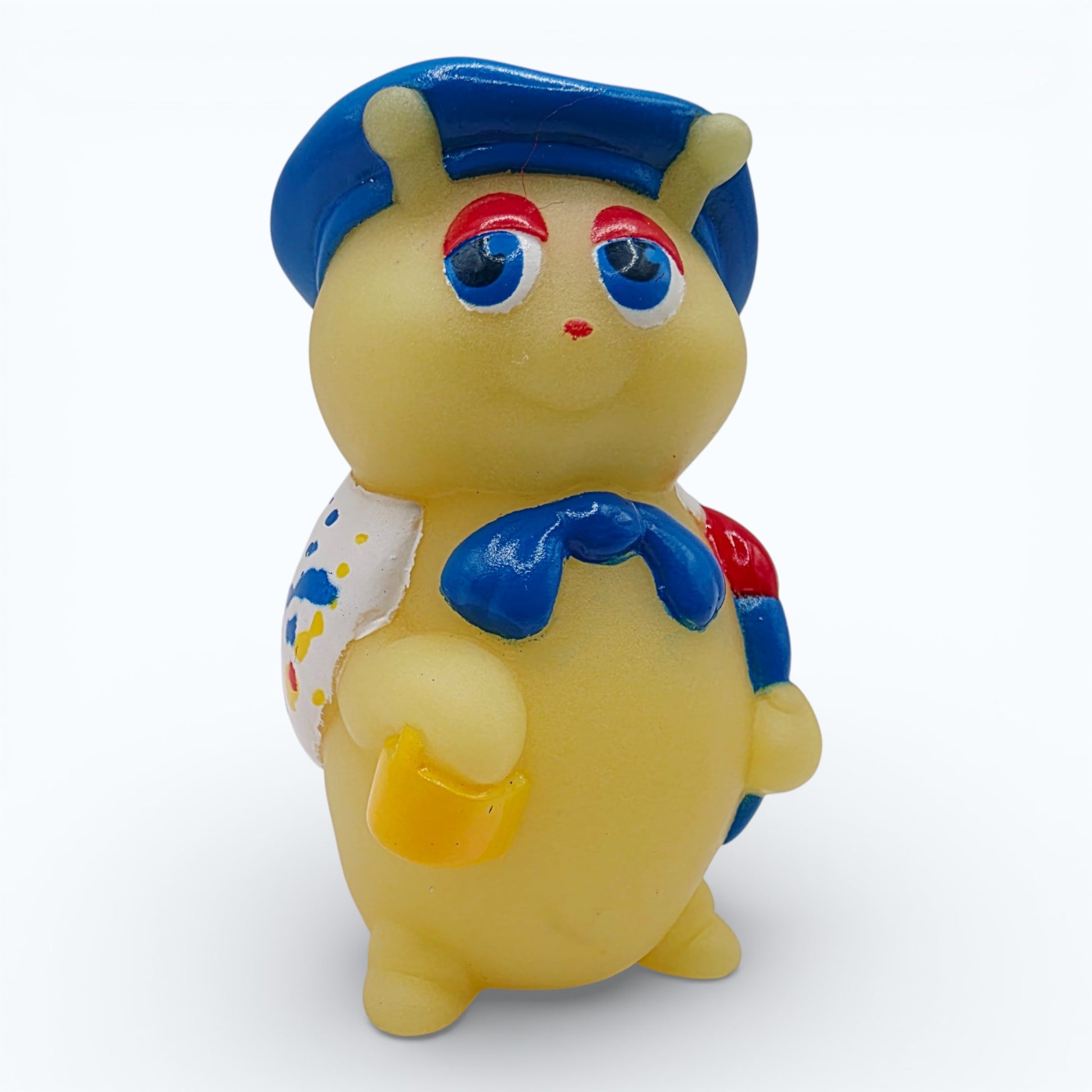 Vintage 1980s mini pvc figure. Glo Doodlebug. 3". Front view.