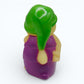 Vintage 1980s mini pvc figure. Glo Skunkbug. 3". Back view.