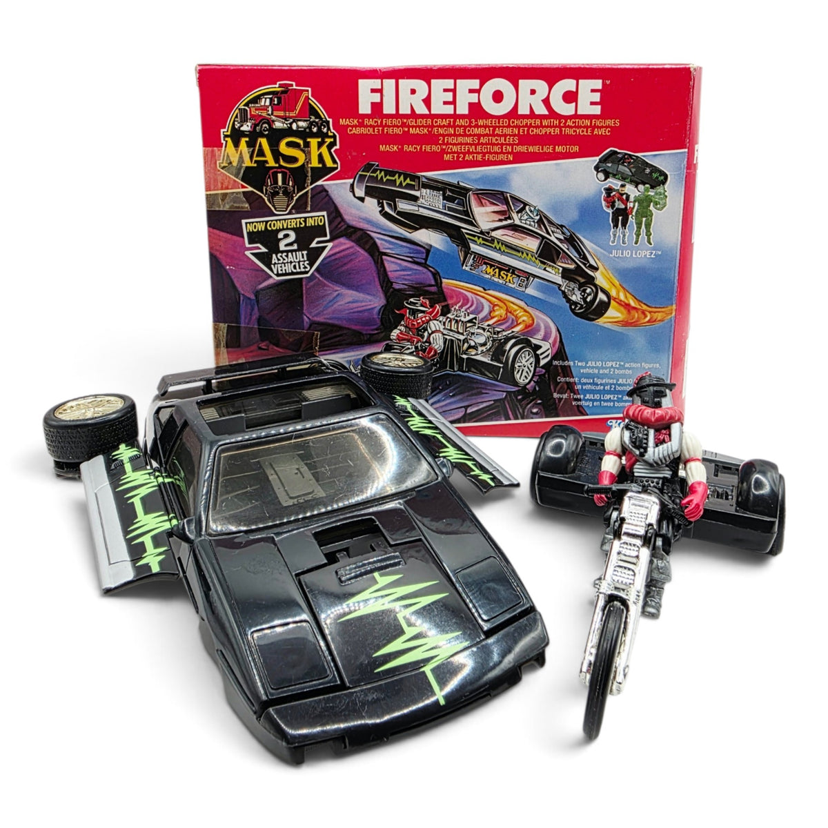 1987 M.A.S.K. Fireforce Julio Lopez Front view