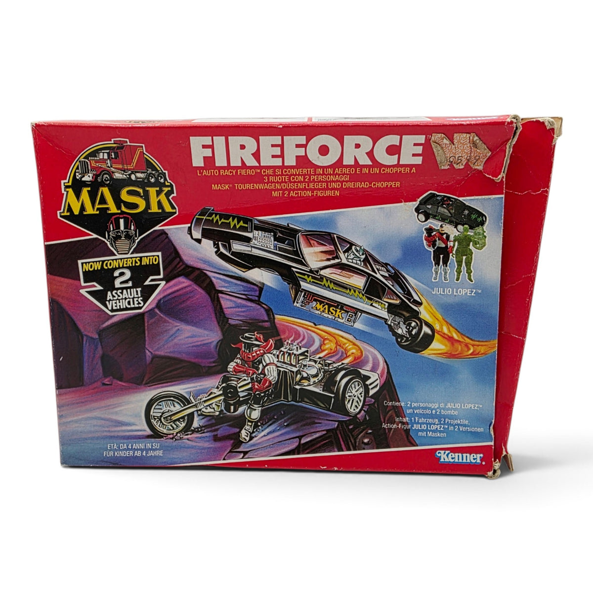 1987 M.A.S.K. Fireforce Julio Lopez Close-up 1 view