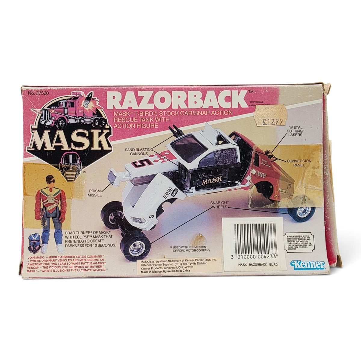 1987 M.A.S.K. Razorback Razorback Face view