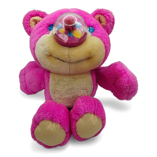 Vintage 1980s plush. Funsy. Ballon Nose! 11" & Working. Front view.