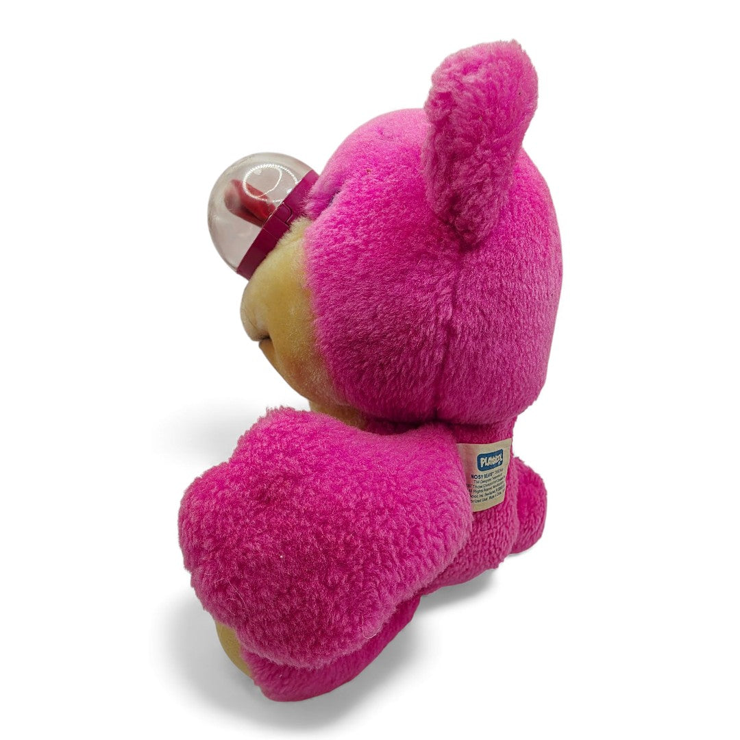 Vintage 1980s plush. Funsy. Ballon Nose! 11" & Working. Left view.