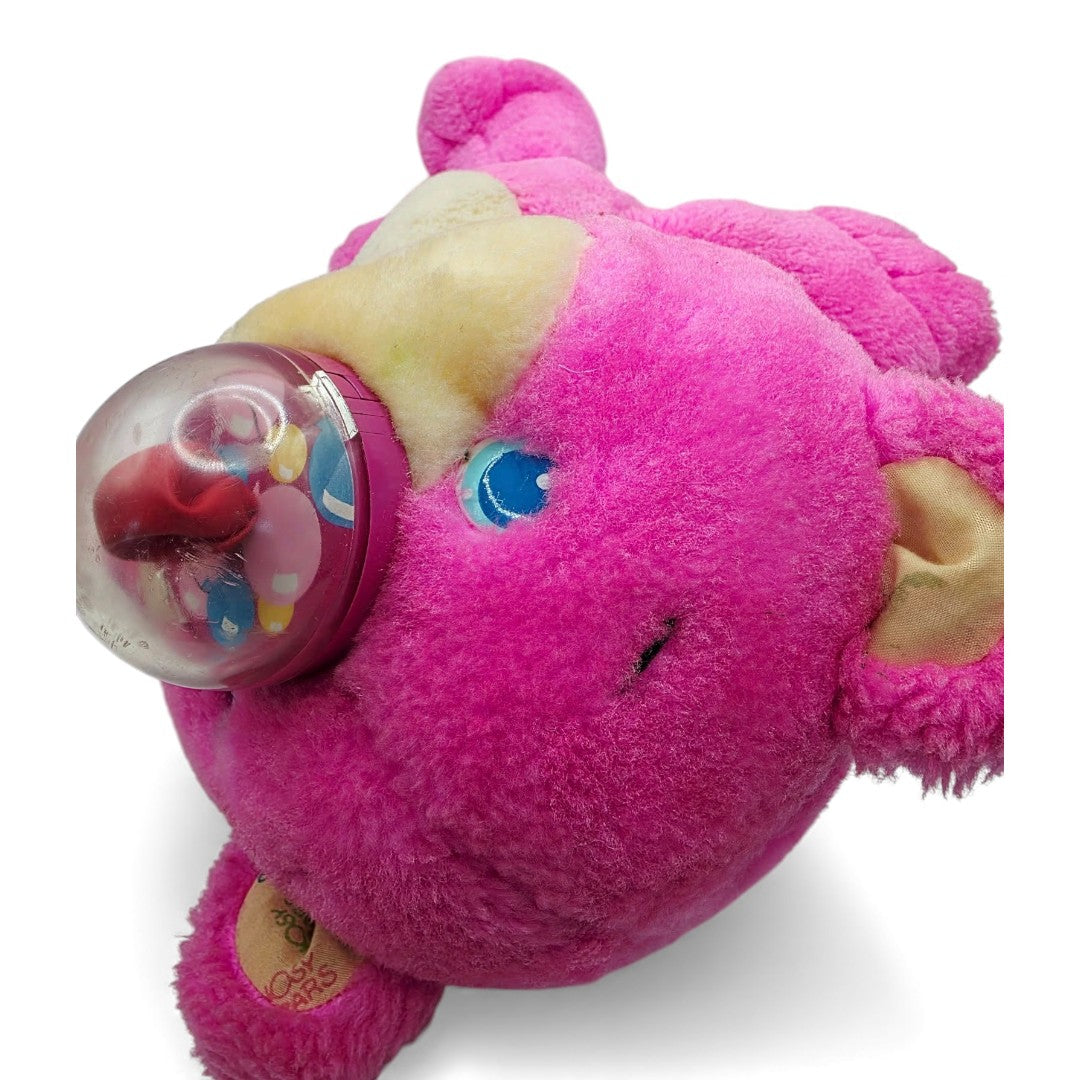Vintage 1980s plush. Funsy. Ballon Nose! 11" & Working. Top view.