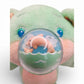 Vintage 1980s plush. Guppy. Jumping Dolphin! 11" & Working. Face view.