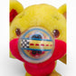 Vintage 1980s plush. Hot Rod. Race Car! 11" & Working. Face view.