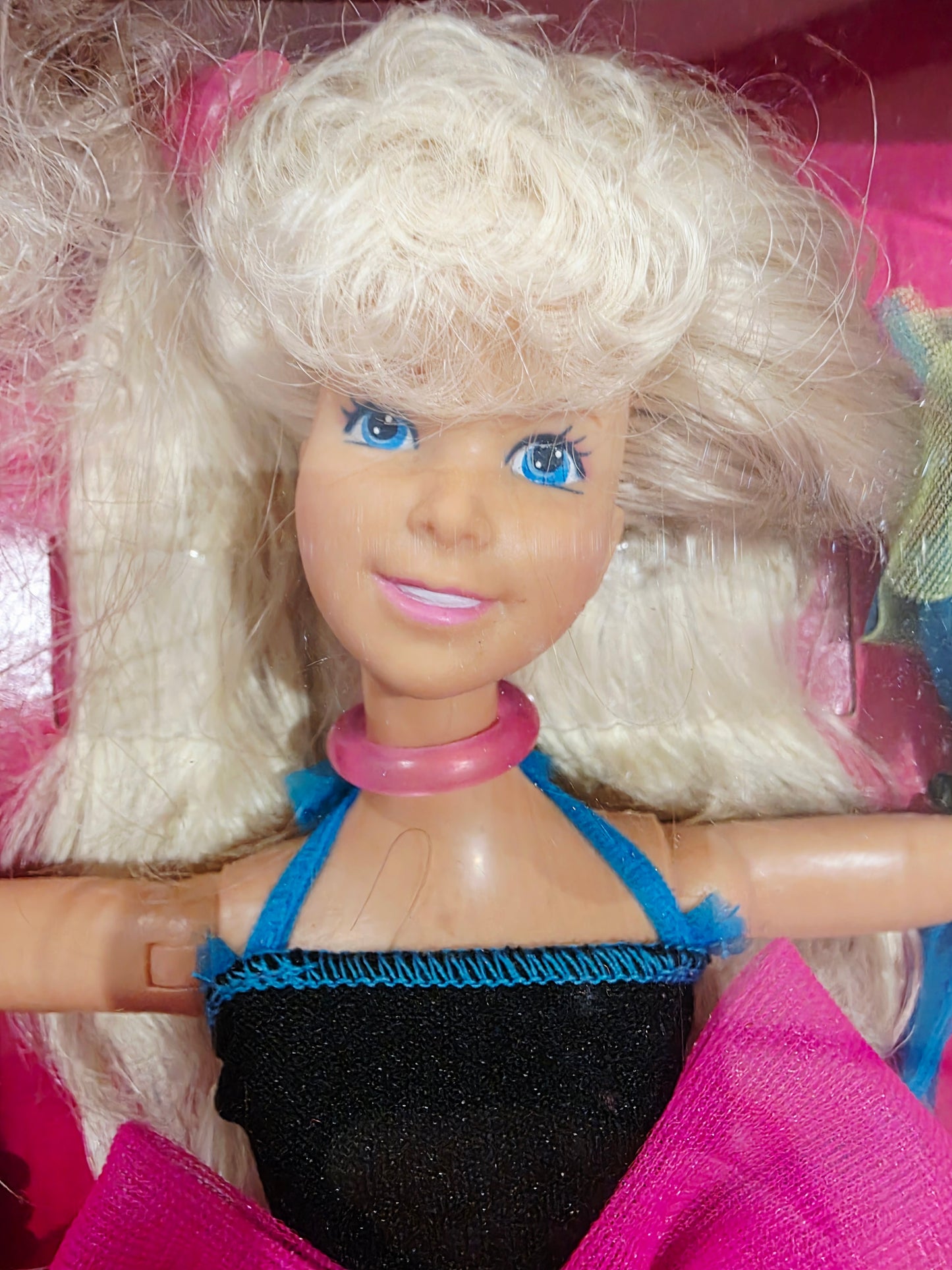 1988 Barbie Jazzie Jazzie doll — Face close-up