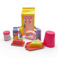 1988 Cherry Merry Muffin First Series Pour n Chill Fridge and Milk Carton Playset Face view