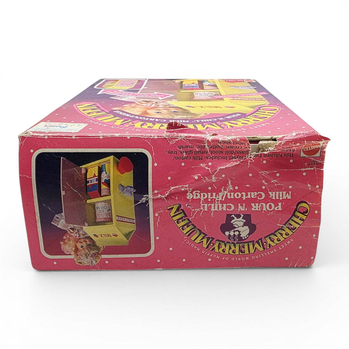 1988 Cherry Merry Muffin First Series Pour n Chill Fridge and Milk Carton Playset Bottom view