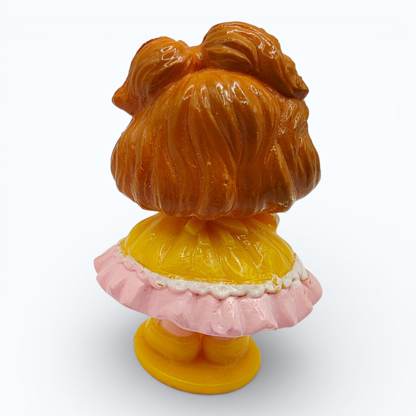 Vintage 1980s mini pvc figure. Series 1 Miniatures. Banancy. 2.5". Back view.