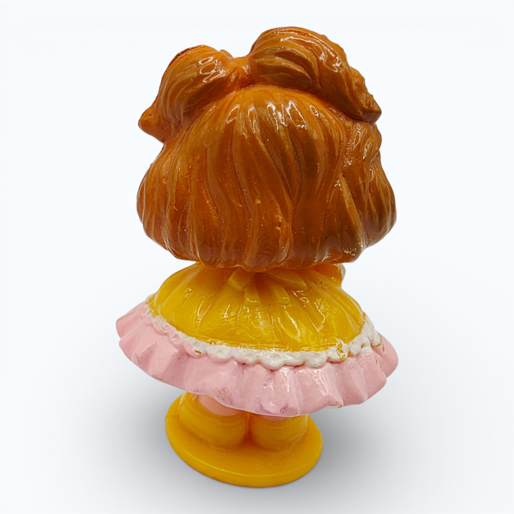 Vintage 1980s mini pvc figure. Series 1 Miniatures. Banancy. 2.5". Back view.