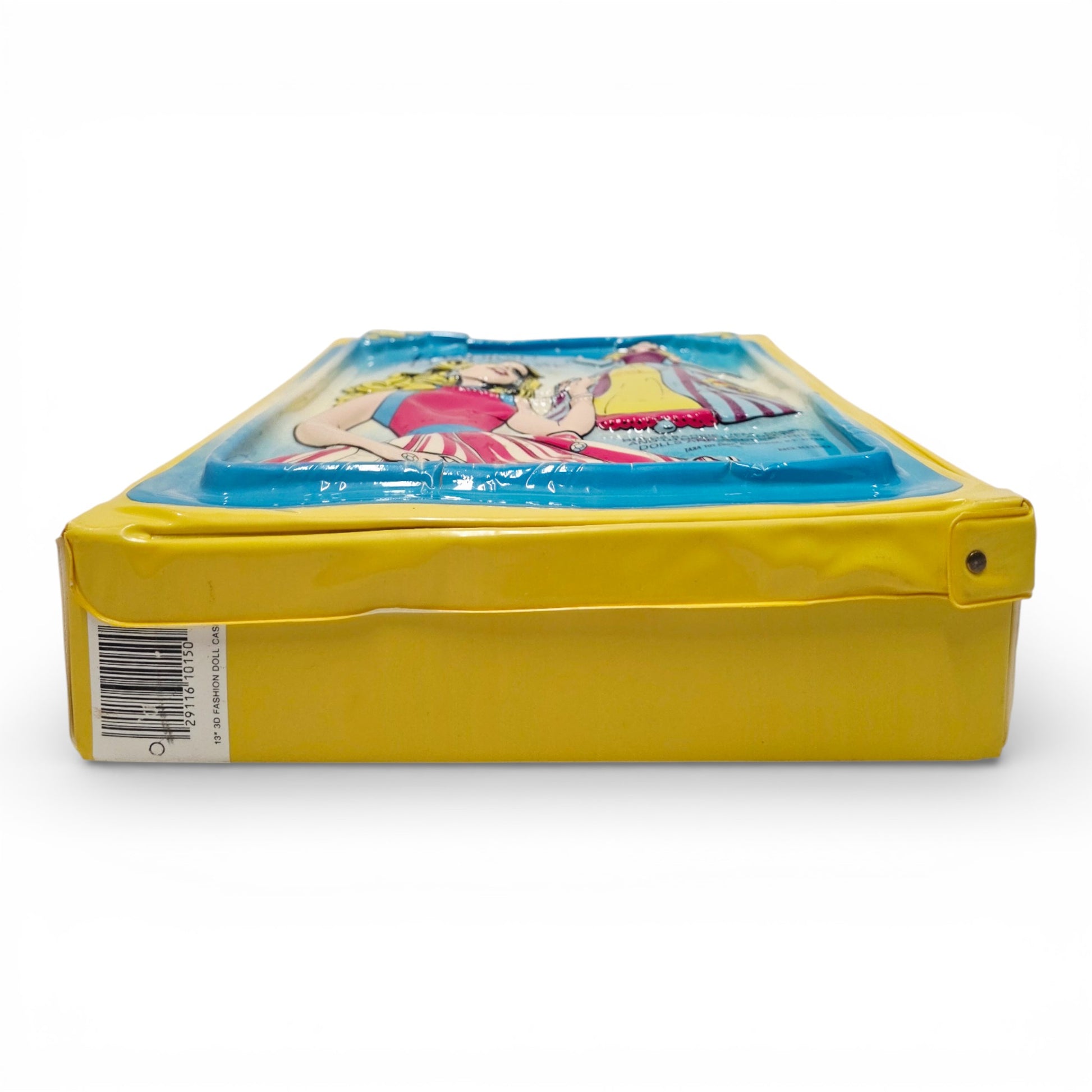 Vintage 1980s doll accessory. Fashion Doll Case. Tara Toy Corp. 3D Glamour! 34 x 26cm. Bottom view.
