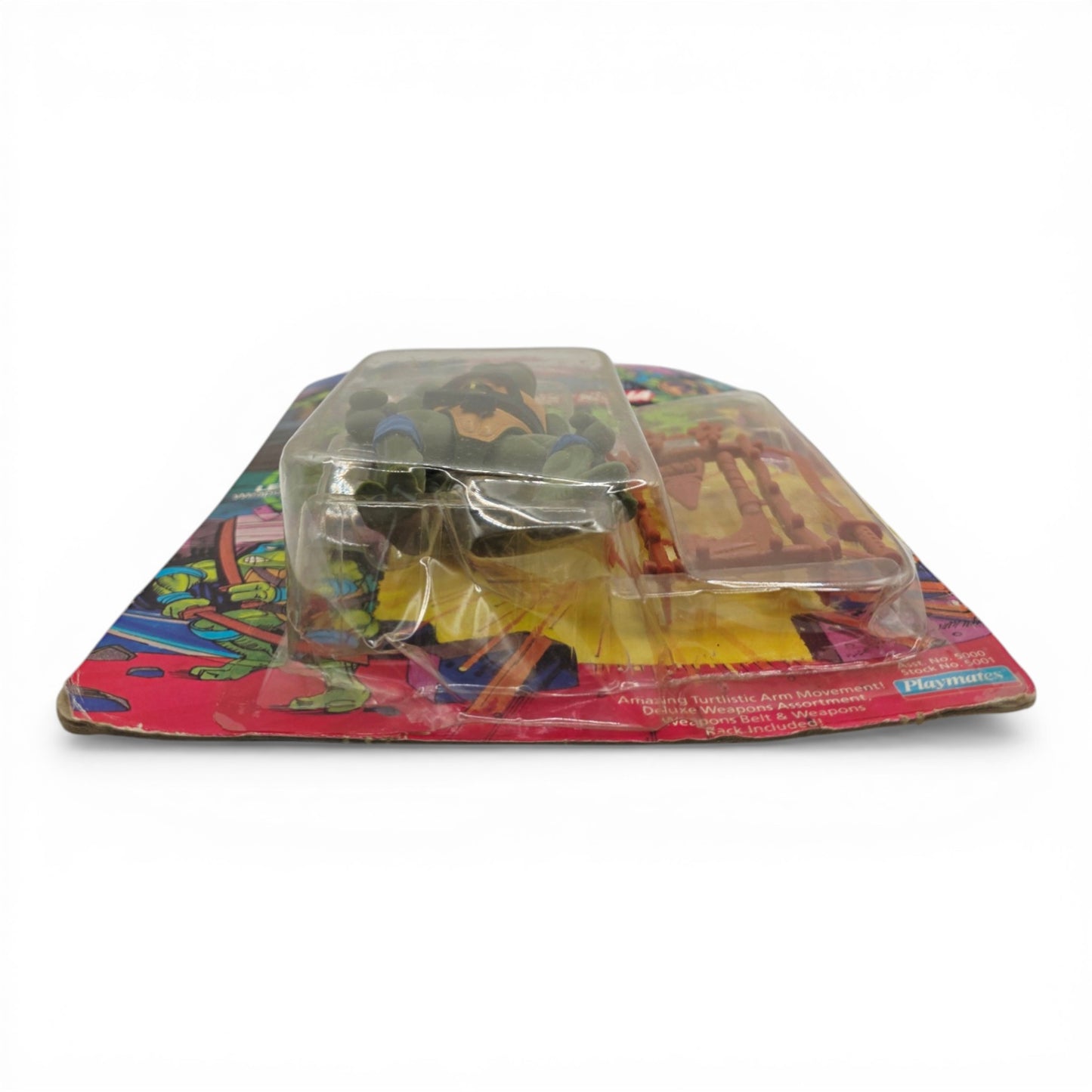 1988 Teenage Mutant Ninja Turtles Heroes in a Half Shell Leonardo action figure — Bottom view