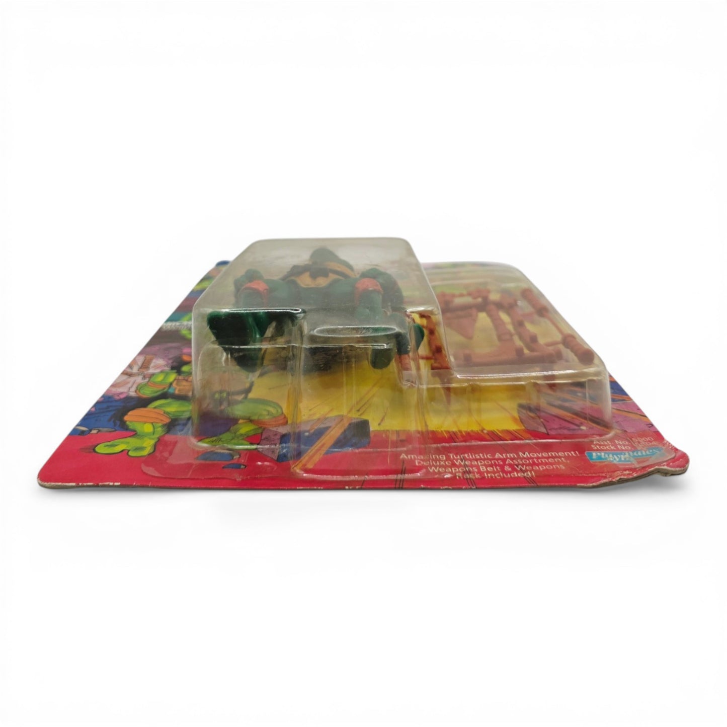 1988 Teenage Mutant Ninja Turtles Heroes in a Half Shell Michelangelo action figure — Bottom view