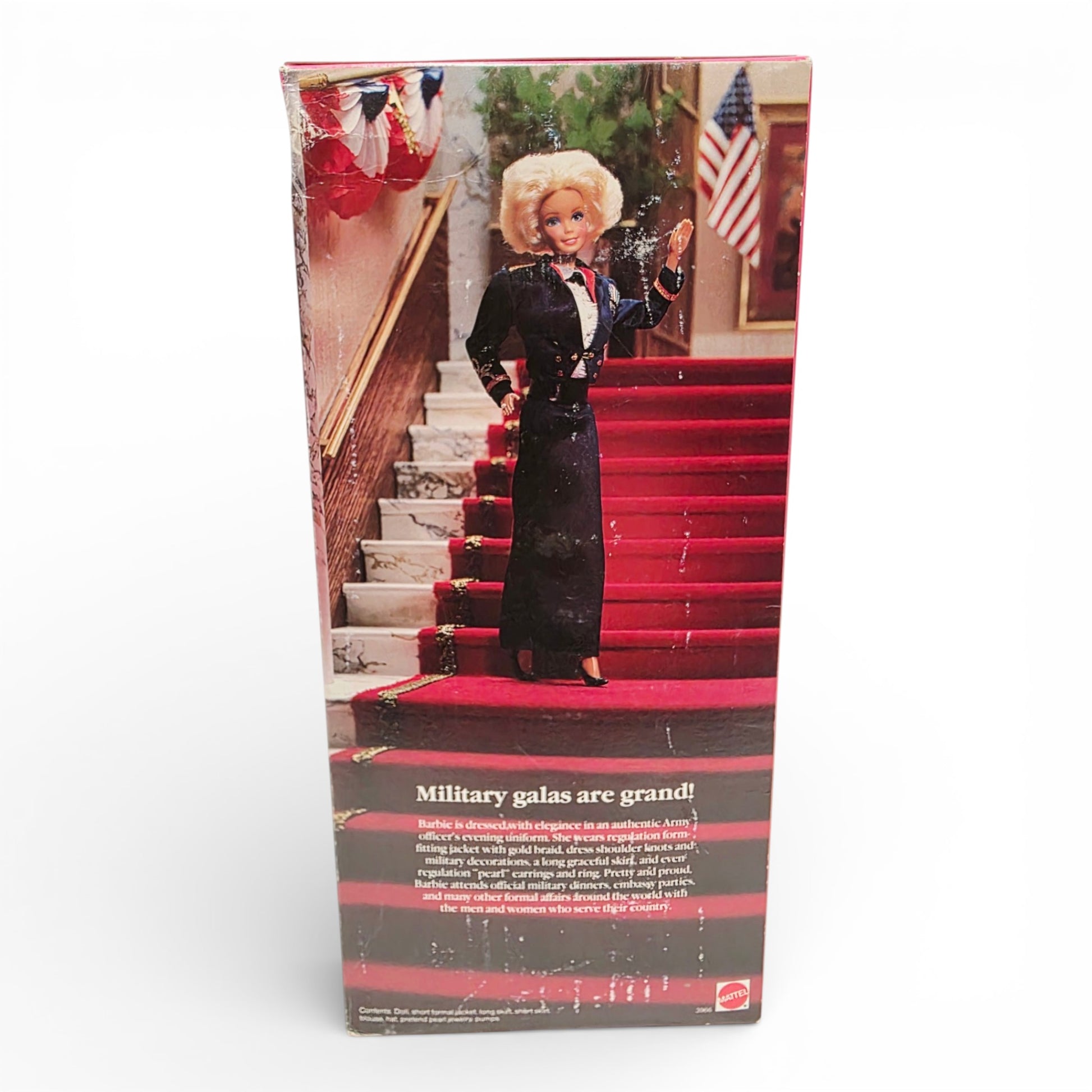 1989 Barbie American Beauties Army Doll doll — Back view