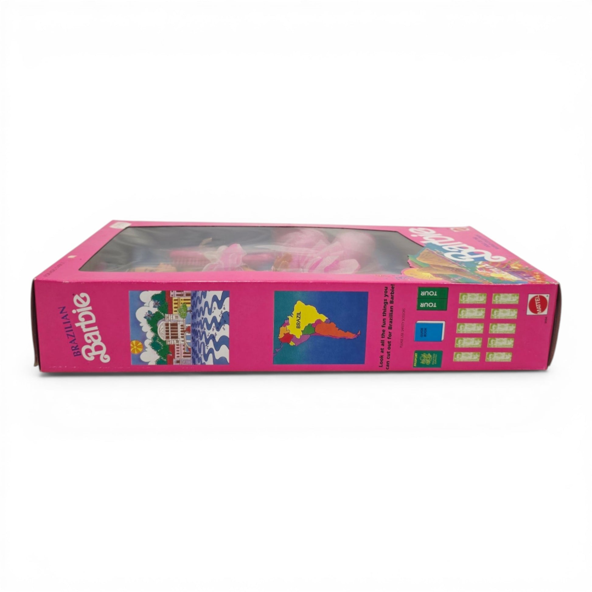 1989 Barbie Dolls of the World Brazilian Barbie doll — Left side