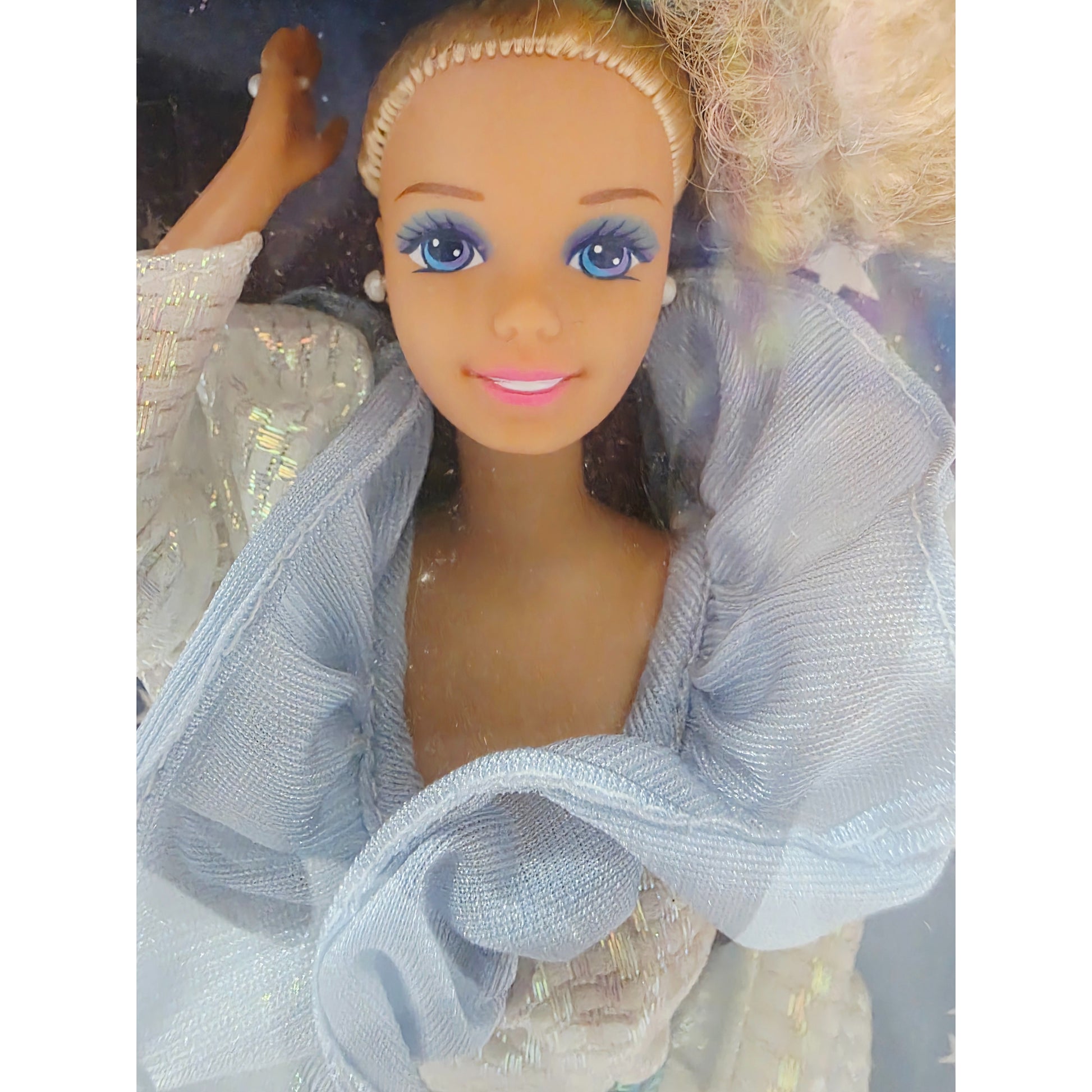 Vintage 1980s doll. Evening Enchantment. Sears Exclusive. Face view.