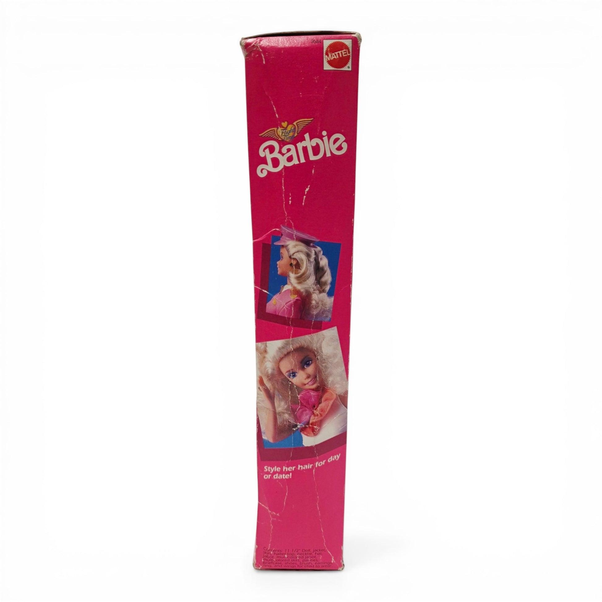 1989 Barbie Flight Time Flight Time Barbie doll giftset — Right side