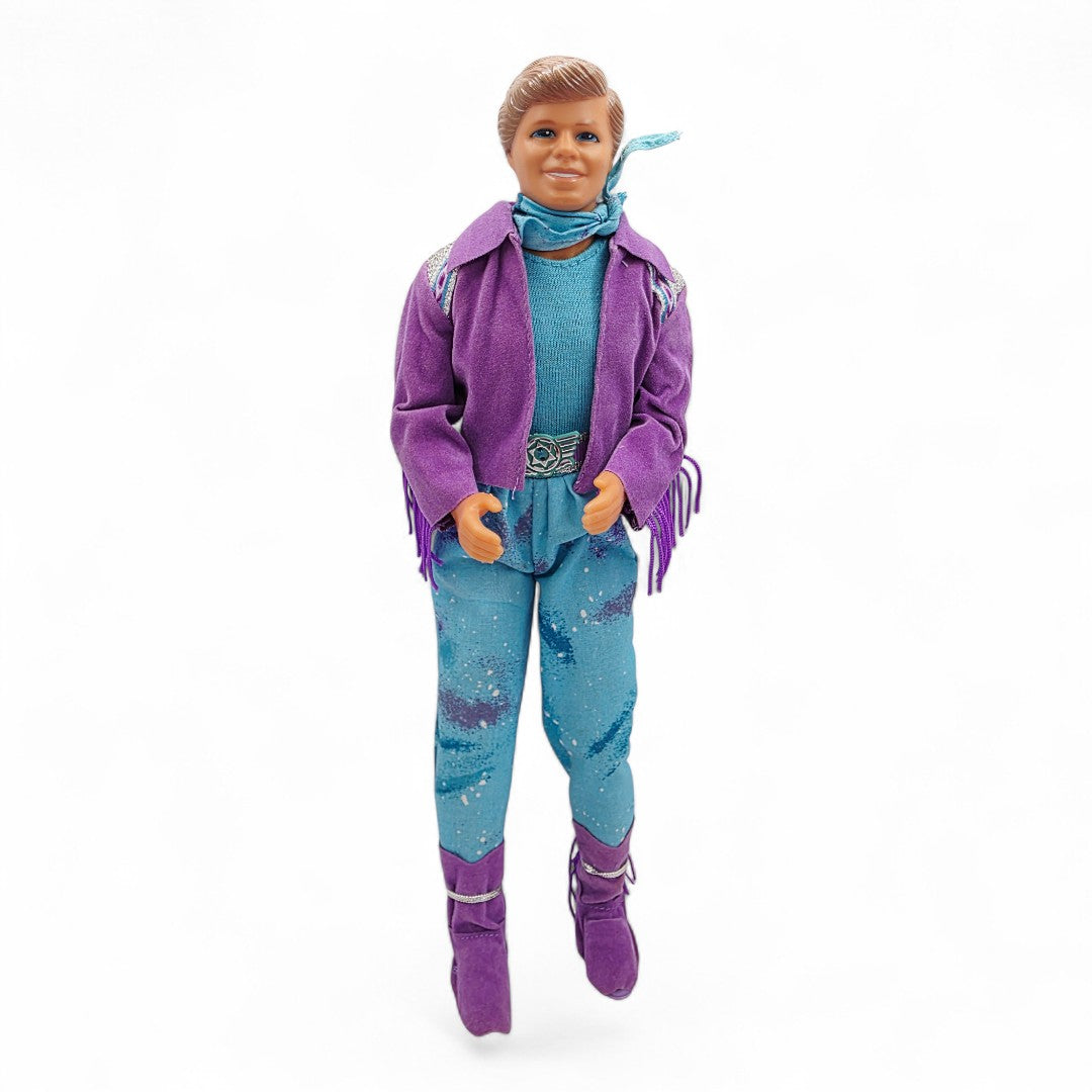 Vintage 1980s doll. Western Fun. Ken. Front view.