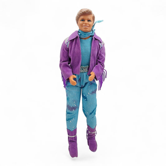 Vintage 1980s doll. Western Fun. Ken. Front view.