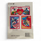 Vintage 1980s stationery. 39pc Valentines Card Set. Cards & Envelopes. Back view.