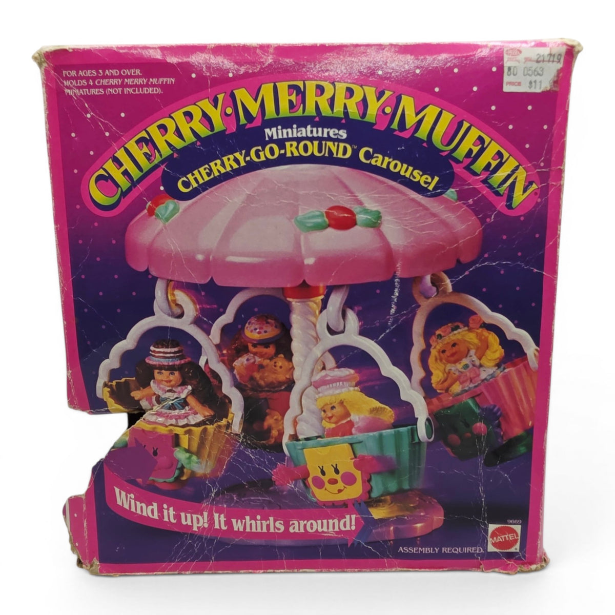 1989 Cherry Merry Muffin Cherry Go Round Carousel Face view