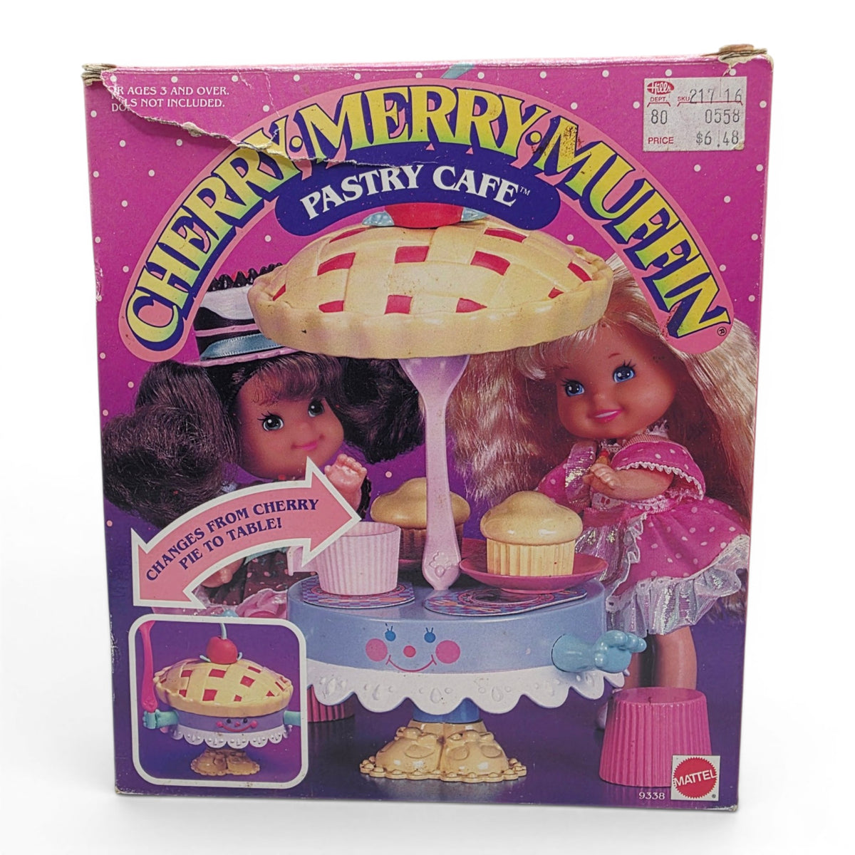 1989 Cherry Merry Muffin Second Series Pastry Cafe Playset Face view