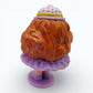 Vintage 1980s mini pvc figure. Series 2 Miniatures. Bubblegum Becky. 2.5". Back view.