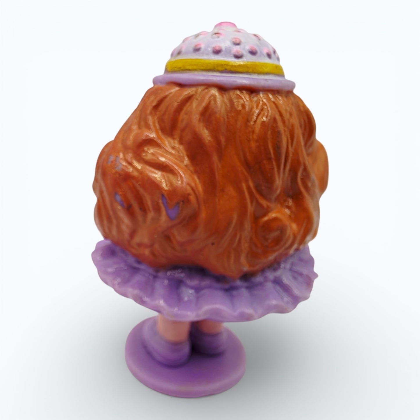 Vintage 1980s mini pvc figure. Series 2 Miniatures. Bubblegum Becky. 2.5". Back view.