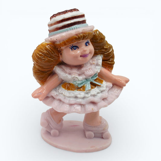 Vintage 1980s mini pvc figure. Series 2 Miniatures. Chocolottie. 2.5". Front view.